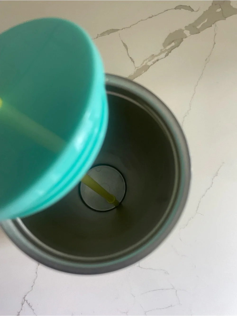 Starbucks Summer 2021 Teal Yellow Ombré Stainless Steel Tumbler cup Venti 24oz